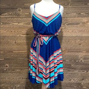Forever 21 | Blue Stripped flared dress